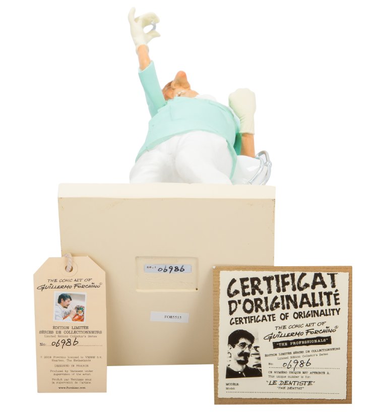 Статуэтка Стоматолог с зубом - The Dentist Forchino FO-85515, сертификаты