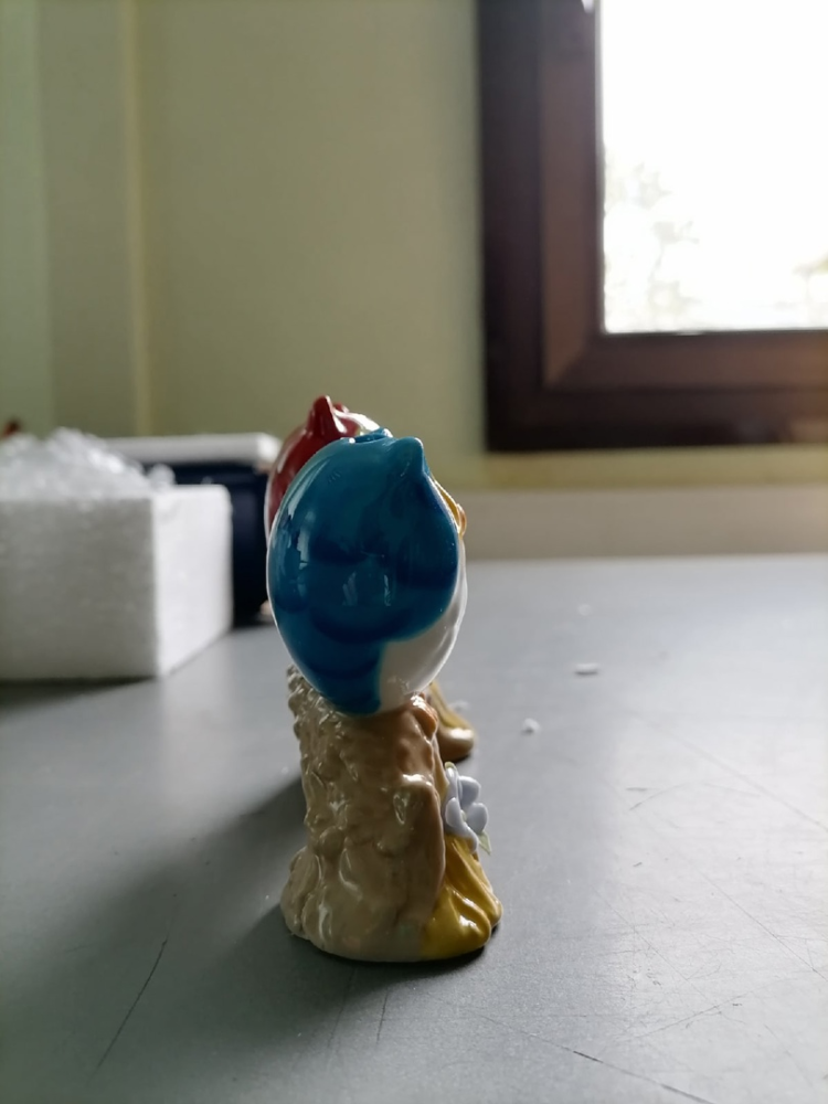 Подставка для зубочисток из фарфора Три совы Pavone CMS-60/11, фото со склада вид со стороны