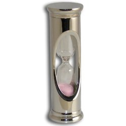 Песочные часы на 3 минуты, хромированные