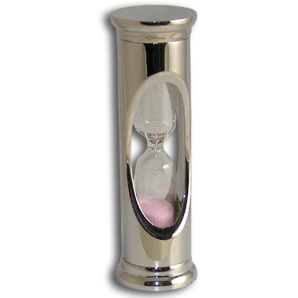 Песочные часы на 3 минуты, хромированные 