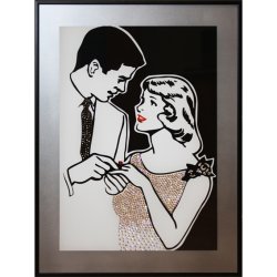 Картина Помолвка c кристаллами Swarovski