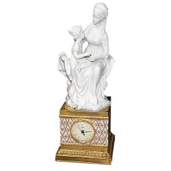 Настольные часы из фарфора Материнство