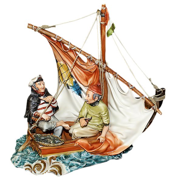 Статуэтка из фарфора Возвращение с рыбалки La Medea 524/MED