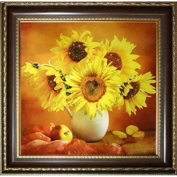 Картина Подсолнухи c кристаллами Swarovski