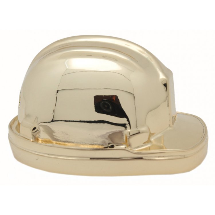 Статуэтка Каска в миниатюре золотая