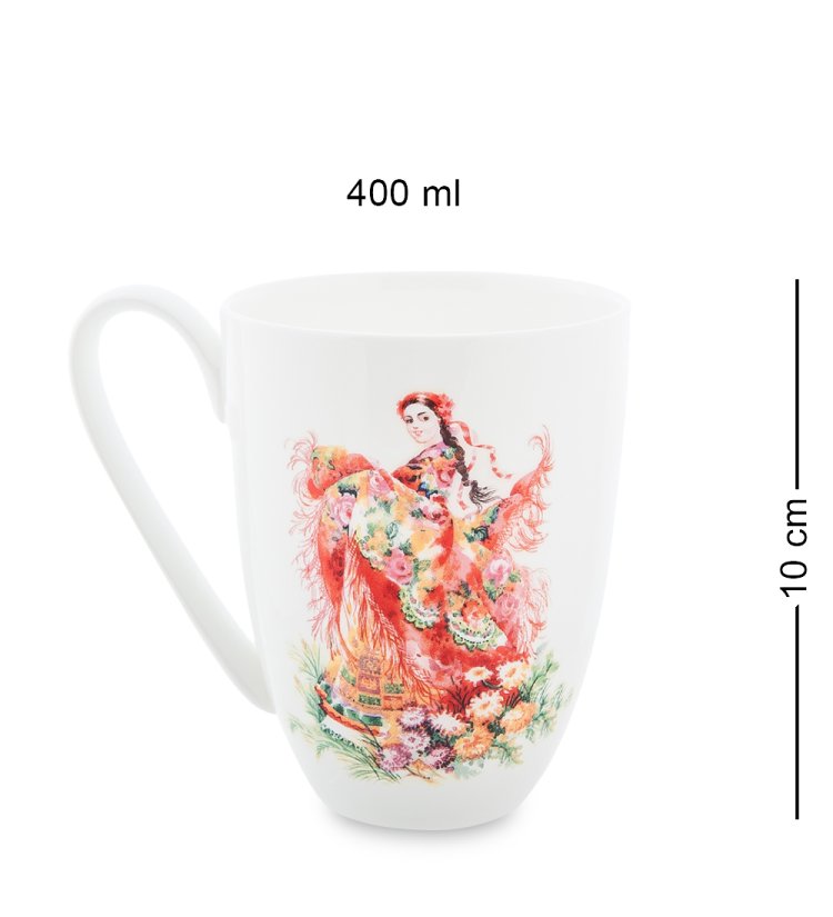 Кружка из фарфора Русская Краса Pavone JK-161