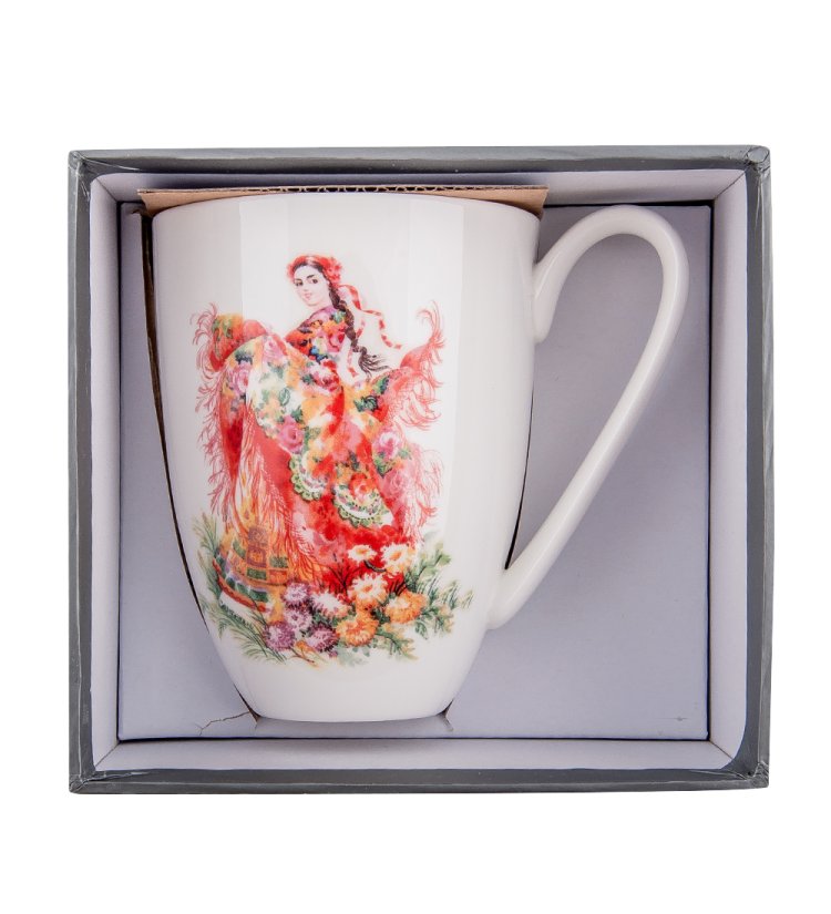 Кружка из фарфора Русская Краса Pavone JK-161, упаковочный вид