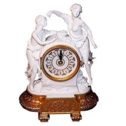 Часы из фарфора Две девушки