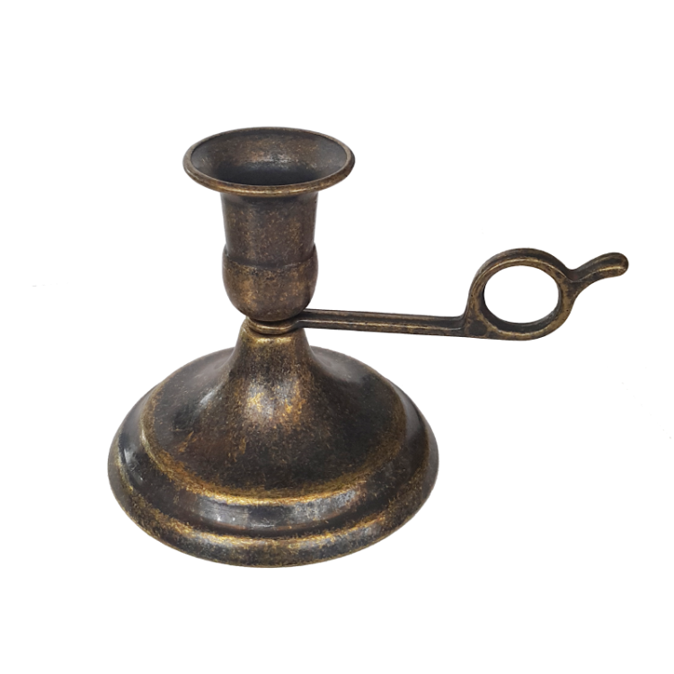 Ночной подсвечник с кольцом из латуни на 1 свечу Alberti Livio AL-80-334-ANT