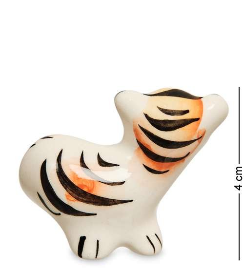 Фигурка Тигренок Юрий Цветная гжель ГЛ-780, оборотная сторона