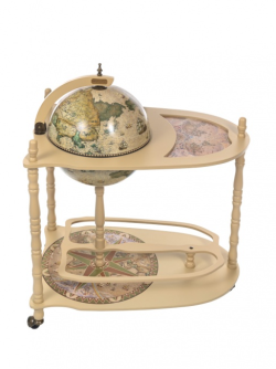 Глобус-бар напольный со столиком, сфера 33 см