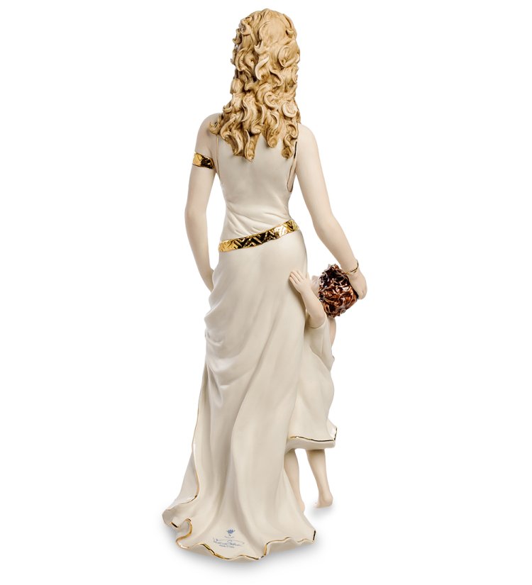 Статуэтка Мать с ребенком идут Sabadin Vittorio SV- 107, фотография со спины