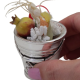 Скульптура Маленькая Ведерко с овощами Exetera Argenti 46-239440, вид в руках