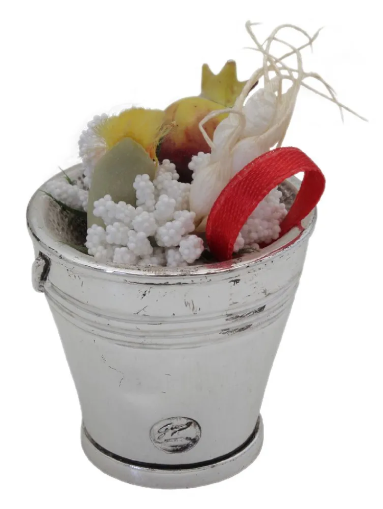 Скульптура Маленькая Ведерко с овощами Exetera Argenti 46-239440, оборотная сторона