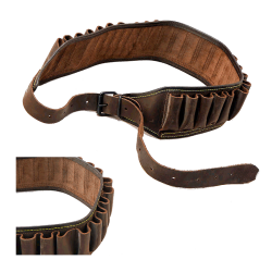 Патронташ охотничий 12 калибра кожаный