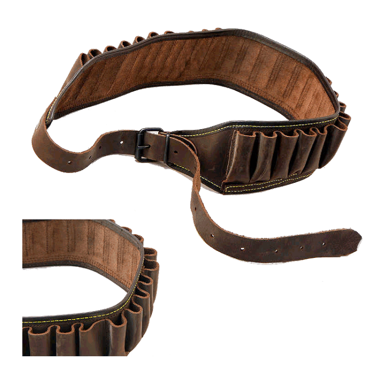 Патронташ охотничий 12 калибра кожаный Denix 709