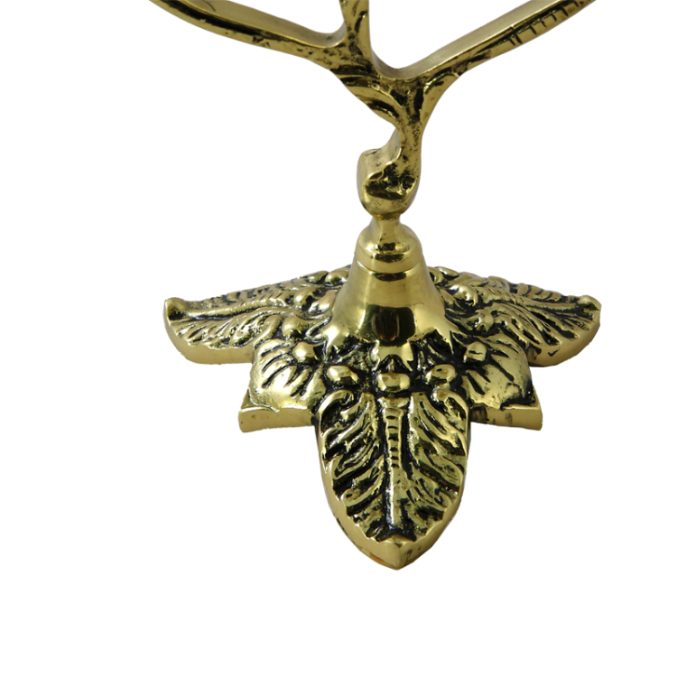 Канделябр на 3 свечи Рендаду, золотой Bello De Bronze BP-14046-D, фотография ножки