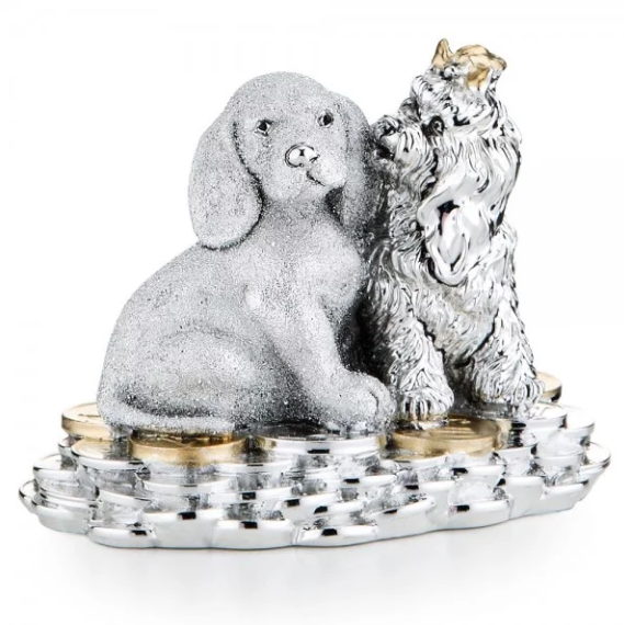 Статуэтка Дует Собачек на монетах Valenti 17667