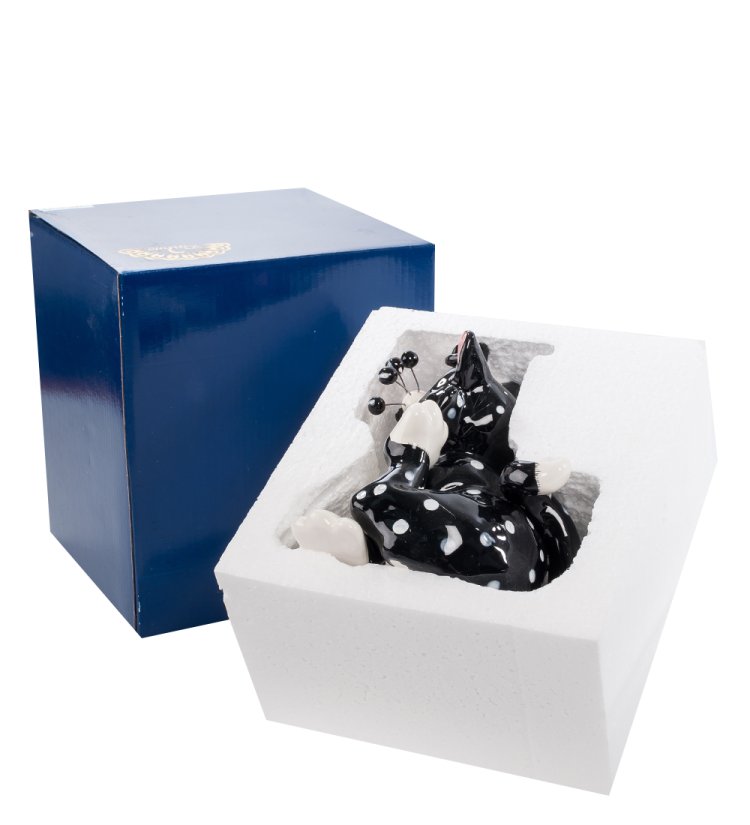 Статуэтка из керамики Кот Чарльстон Pavone CMS-31/22, фотография в коробочке