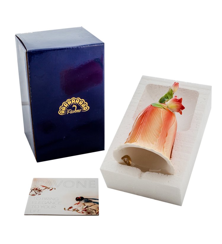 Колокольчик из фарфора Тюльпан FM-03/ 3, упаковочный вид