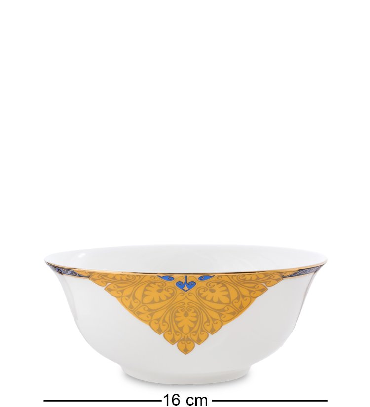 Столовый сервиз на 6 персон Золотой Палермо Pavone JK-196, фотография малого салатника