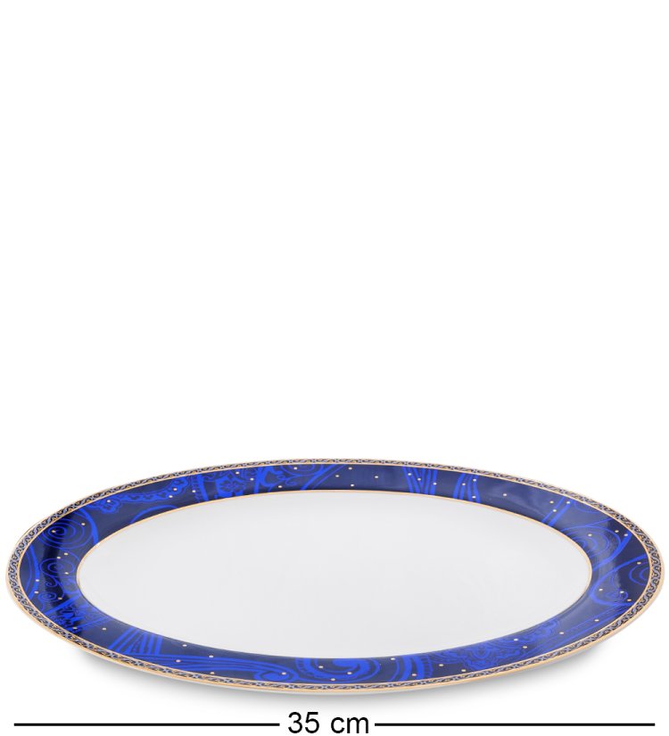 Столовый сервиз на 6 персон Золотой Палермо Pavone JK-196, фотография большого блюда