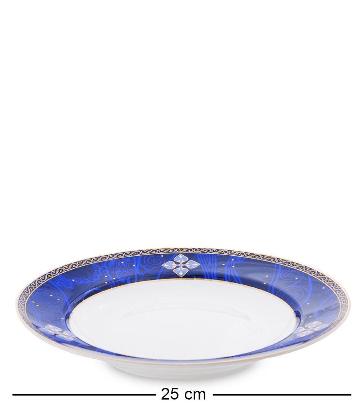 Столовый сервиз на 6 персон Золотой Палермо Pavone JK-196, фотография тарелки для первого