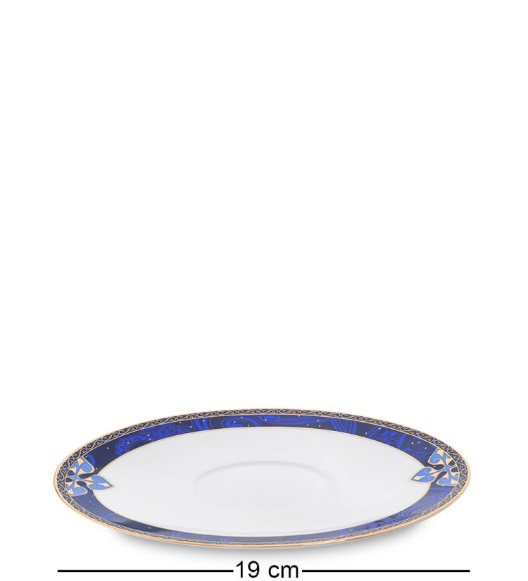 Столовый сервиз на 6 персон Золотой Палермо Pavone JK-196, фотография блюдца