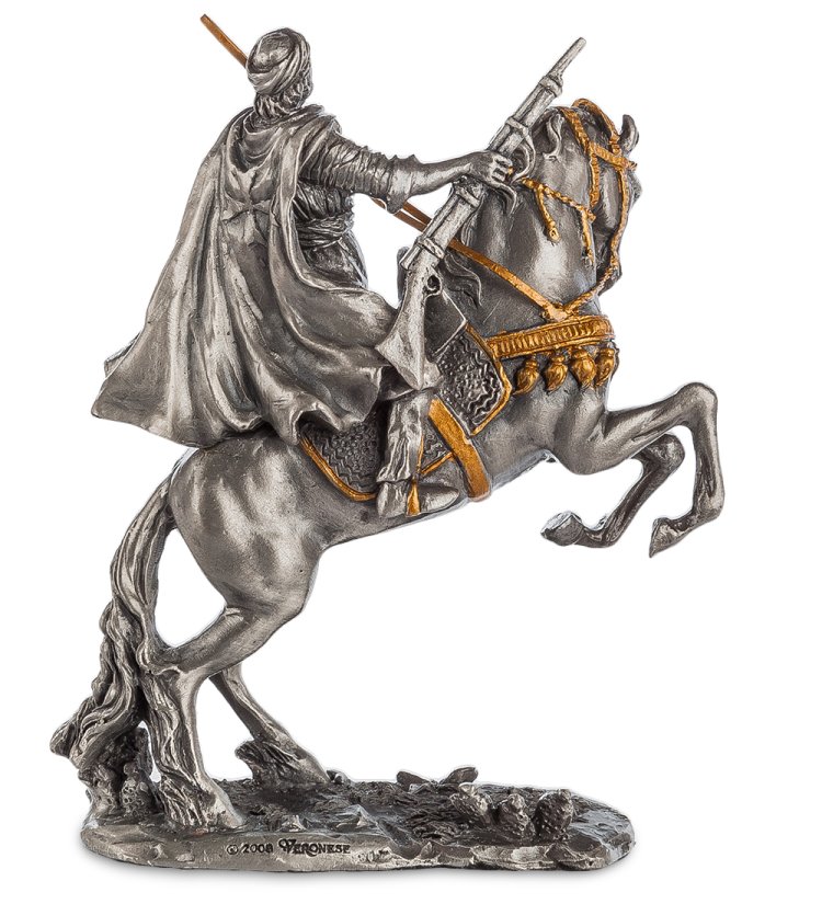 Статуэтка Воин на коне Veronese WS-830, оборотная сторона