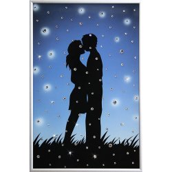 Картина Звездопад любви c кристаллами Swarovski