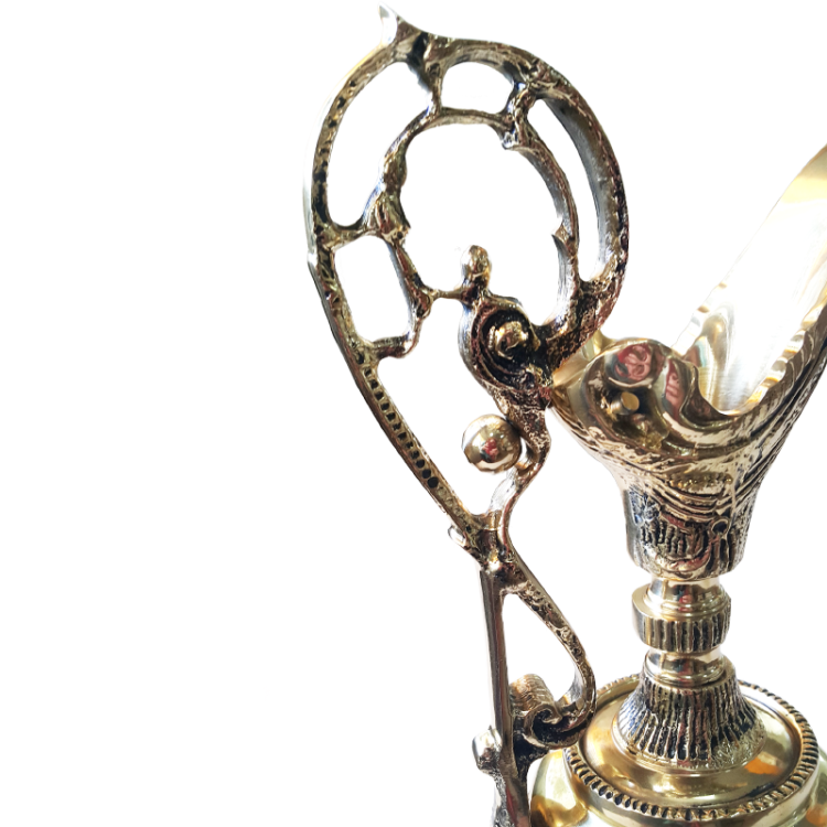 Золотой кувшин с ручкой из бронзы Bello De Bronze BP-22005-D, увеличенный вид ручки