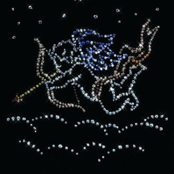 Картина Амур c кристаллами Swarovski