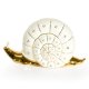 Статуэтка Большая белая Улитка со Swarovski коллекция Giardino Migliore De Luxe 26439, фотография сбоку