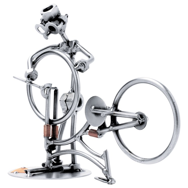Фигурка из металла Ремонт велосипеда 073 Hinz & Kunst