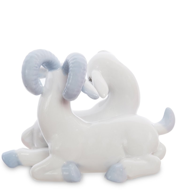 Статуэтка из фарфора Влюбленные Козлята Pavone JP-71/ 6, оборотная сторона