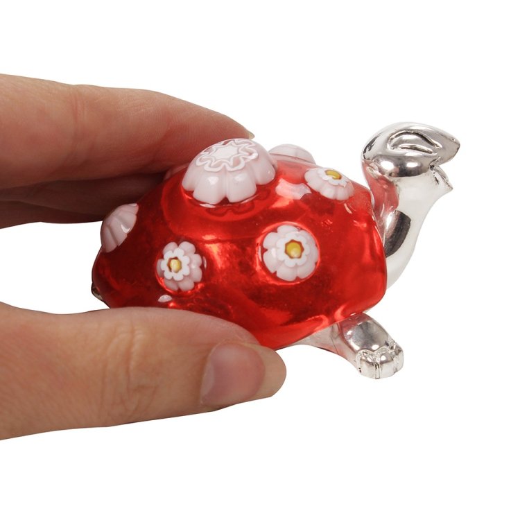 Статуэтка Черепашка с красным панцирем