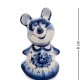 Фигурка Мышка-Буся Голубая гжель ГЛ-627