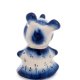 Фигурка Мышка-Буся Голубая гжель ГЛ-627, фотография со спины