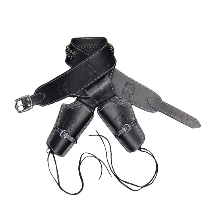 Ковбойский Патронташ с 2 кобурами Denix 708