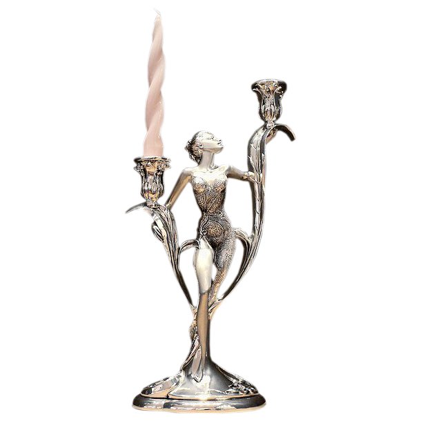 Подсвечник на две свечи, глянцевый