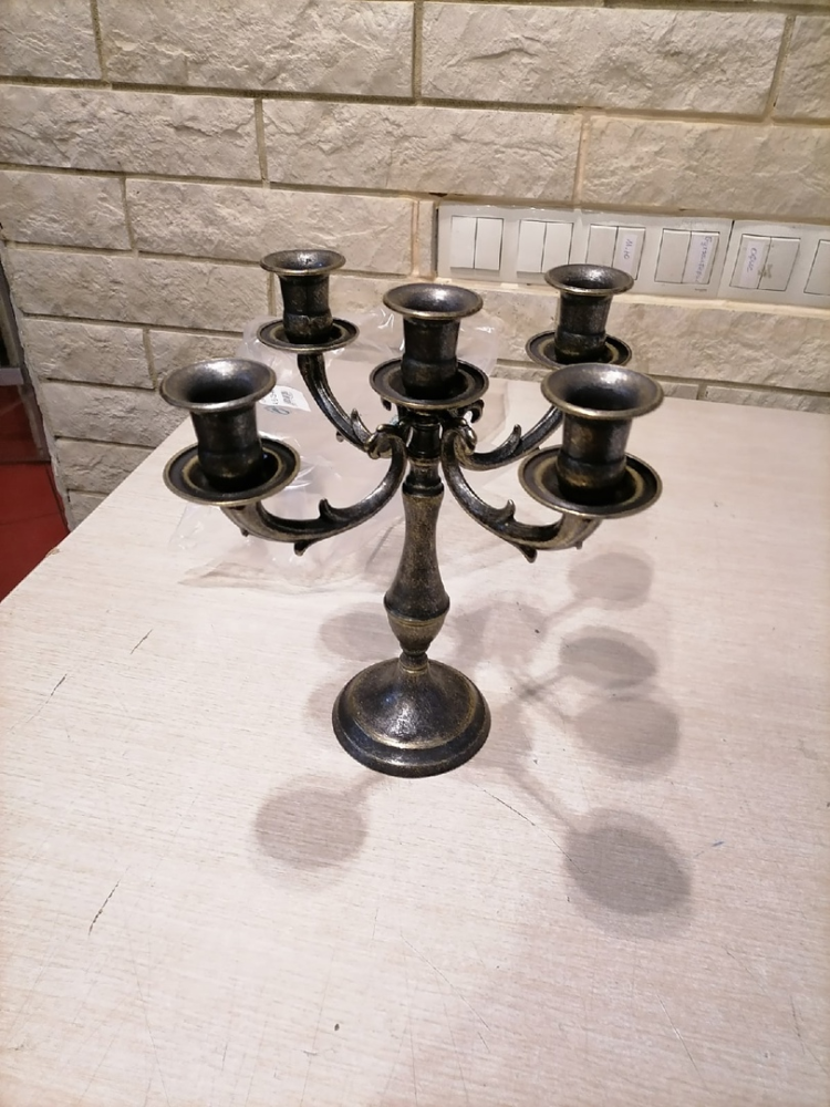 Канделябр на 5 свечей Болонья, антик Alberti Livio AL-80-339-ANT, фото со склада