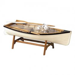 Столик журнальный Шлюпка (белый)