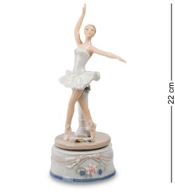 Музыкальная Статуэтка из фарфора Балерина в танце