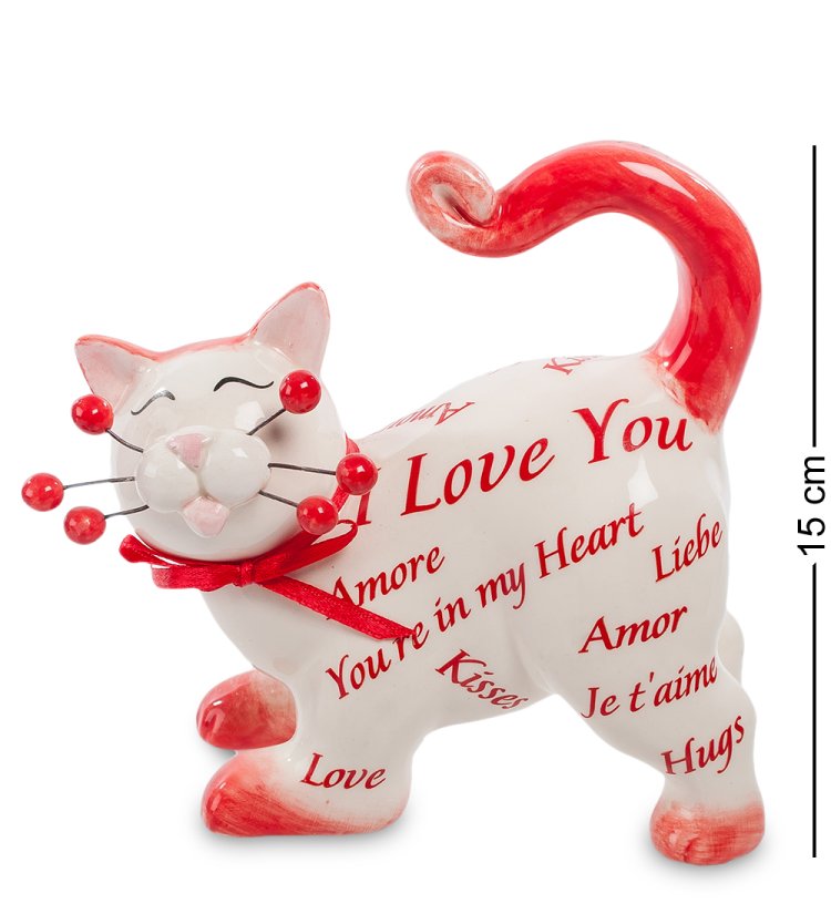 Статуэтка из керамики Кот I Love you Pavone CMS-31/24