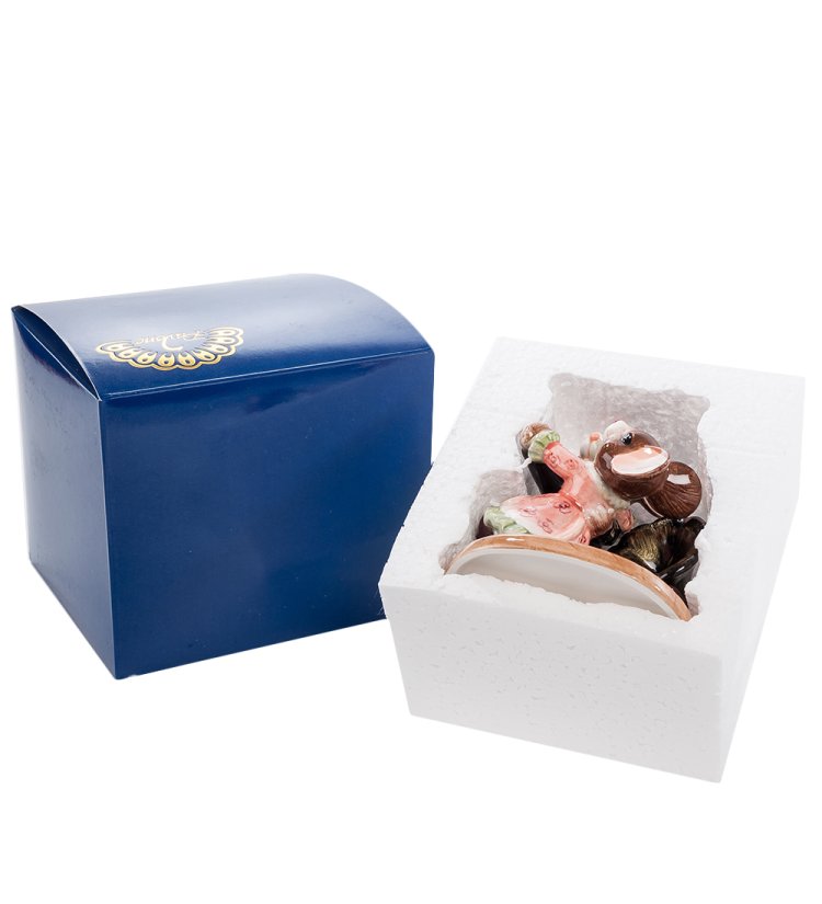 Статуэтка из керамики Танцующая парочка мышей Pavone CMS-52/16, фотография упаковки
