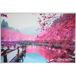 Картина Цветущая сакура 2 c кристаллами Swarovski