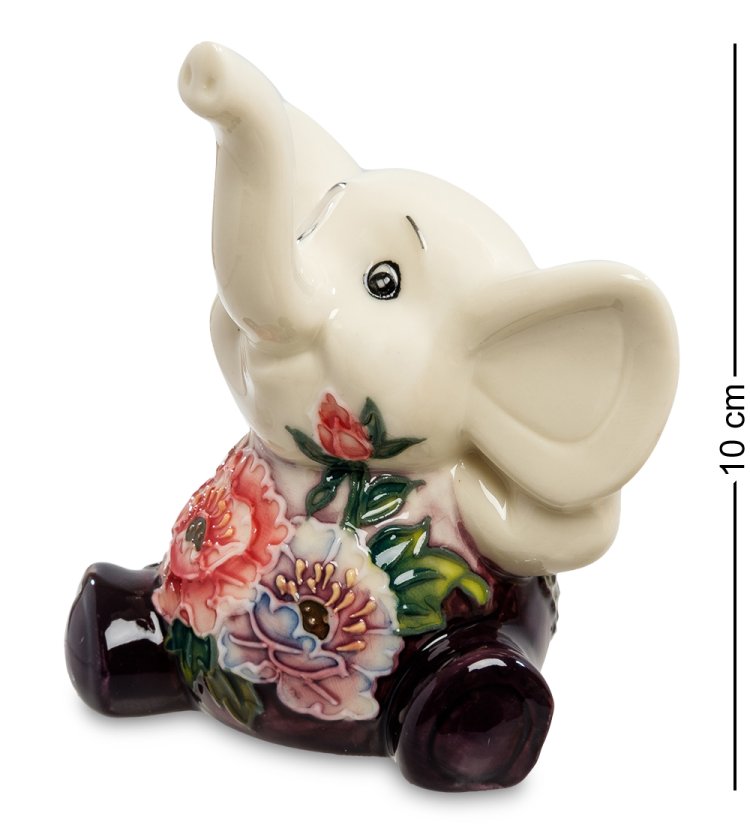 Фигурка из фарфора Слоник с цветочками Pavone JP-44/ 9