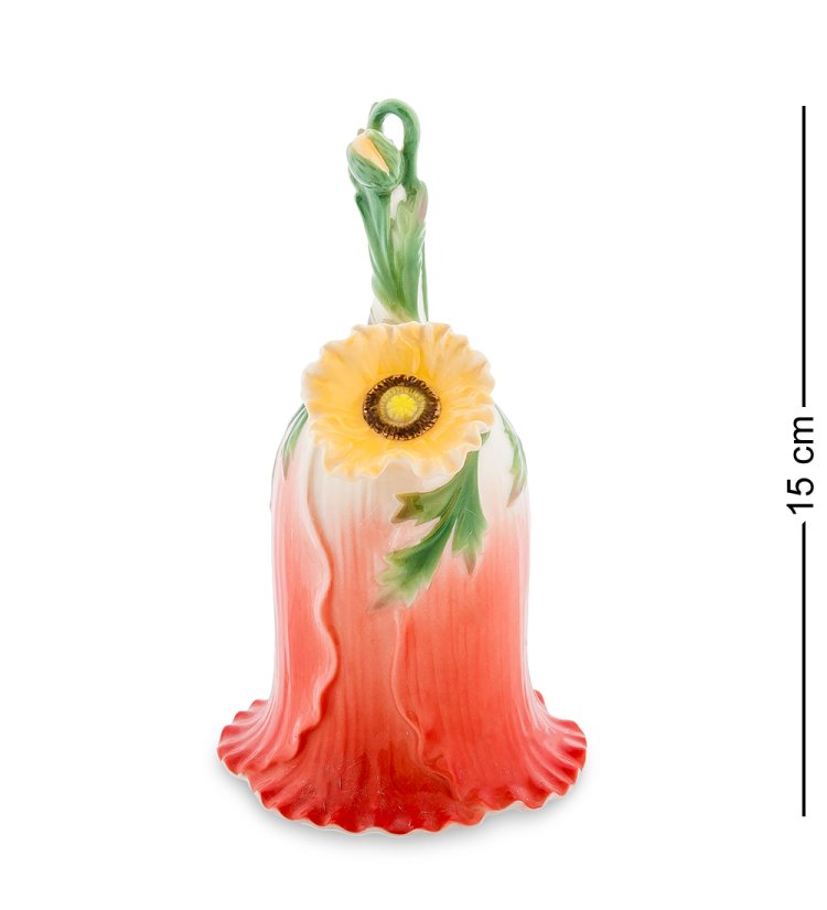 Колокольчик из фарфора Удивительные Маки FM-03/ 4