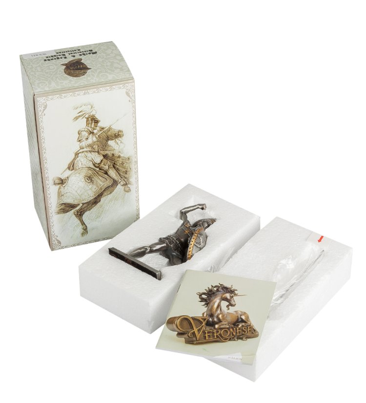 Статуэтка Спартанец - Рыцарь Veronese WS-831, упаковочный вид