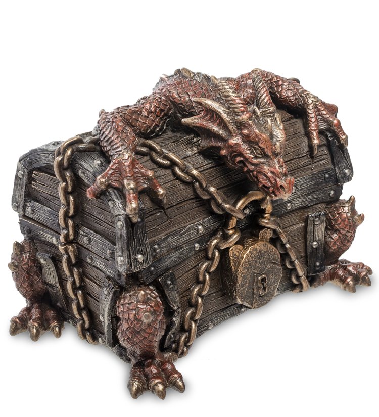 Шкатулка Дракон на сундуке Veronese WS-274